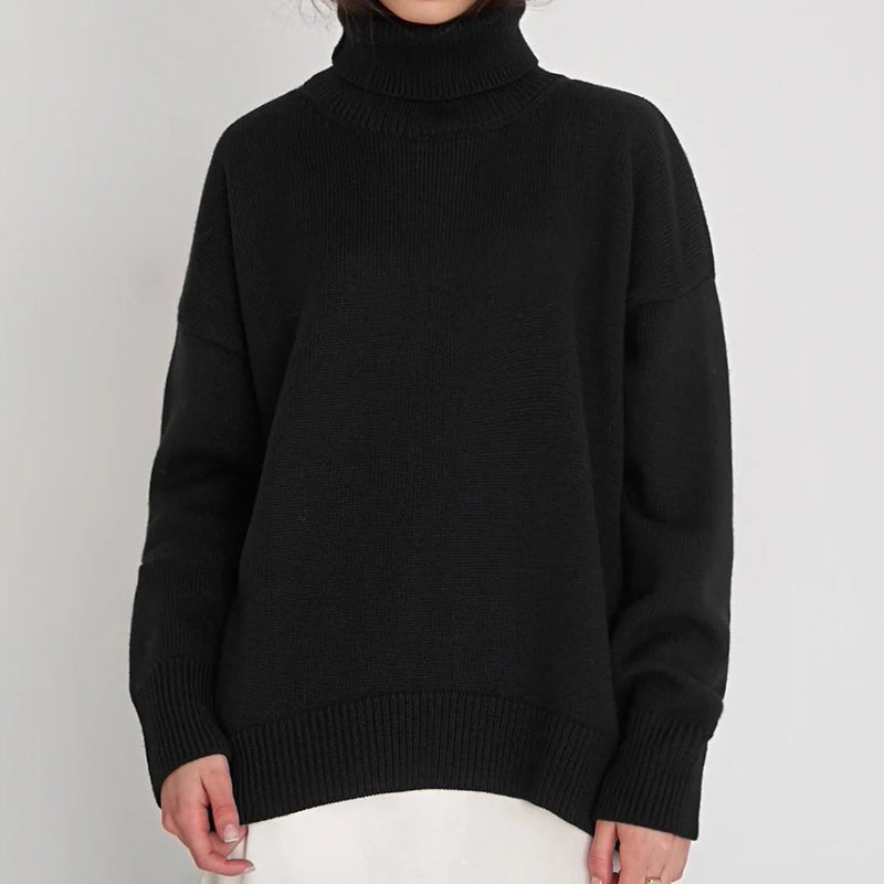 Turtleneck Oversized Chunky Long Loose Slouchy Sweater