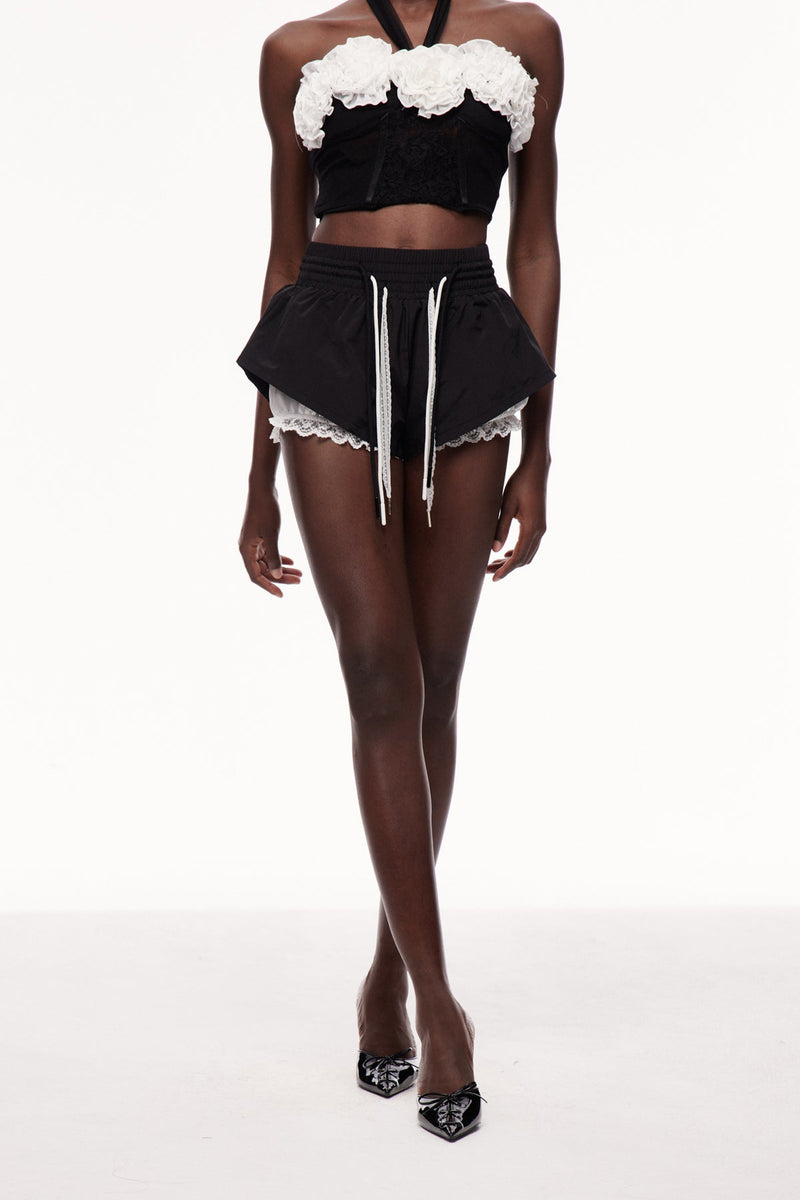 Xaawo Lace Deconstruct Drawstring Pants