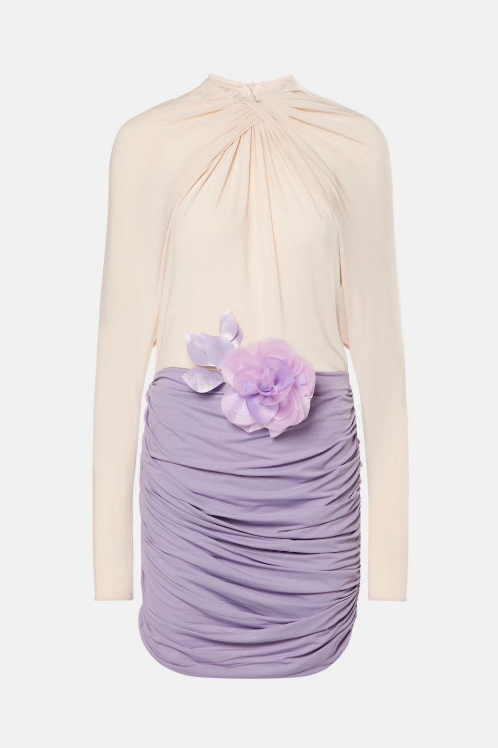 Xylona Drape Backless Mini Dress