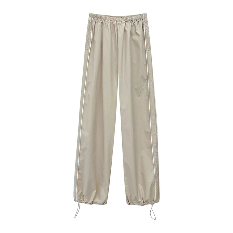 Loose Y2k Baggy Cargo Drawstring Elastic Low Waist Sweatpants