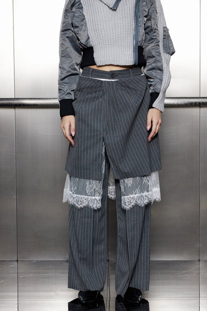 Yardley Lace Deconstruct Skirt Pants