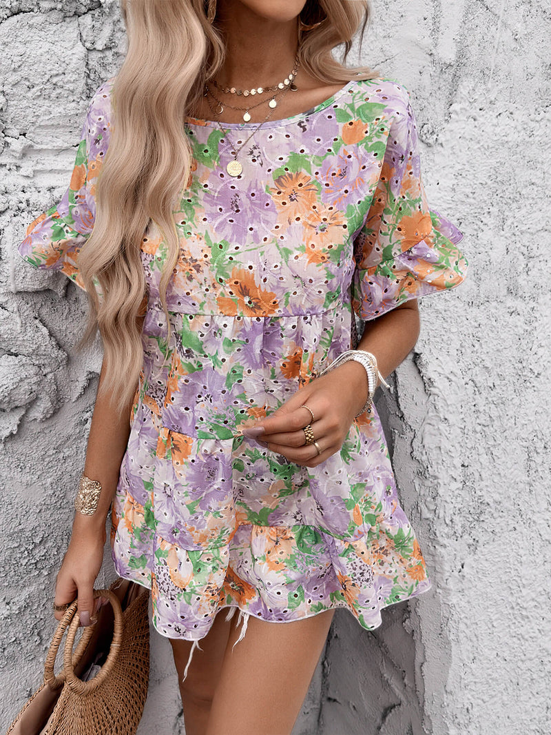 Emaline Printed Mini Dress