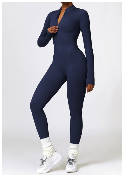 Serena - Zip Up Jumpsuit Long Sleeve