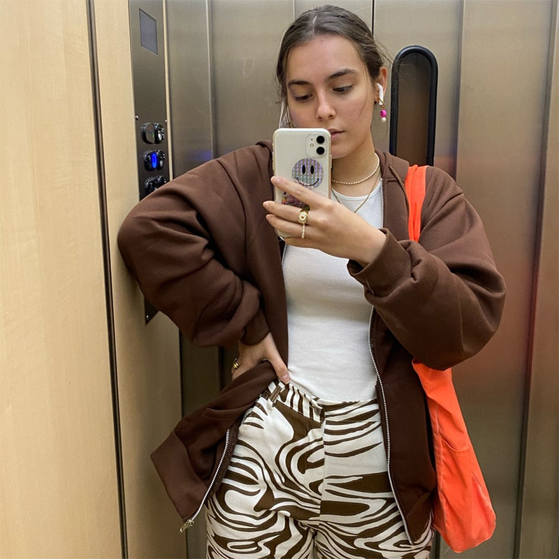 Dressbetty - Color Simple Zip-up Coats