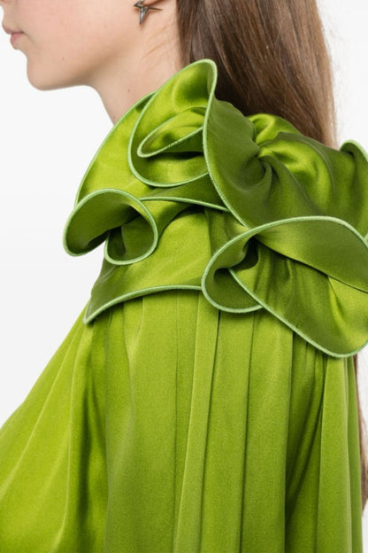 Zahirah Appliqué Silk Blouse