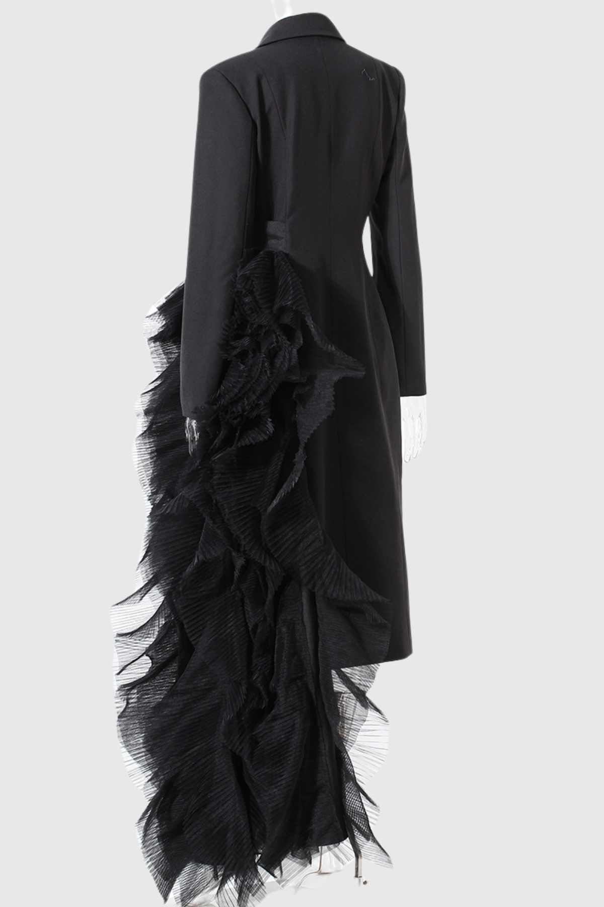 Zayla Mesh Coat in Black