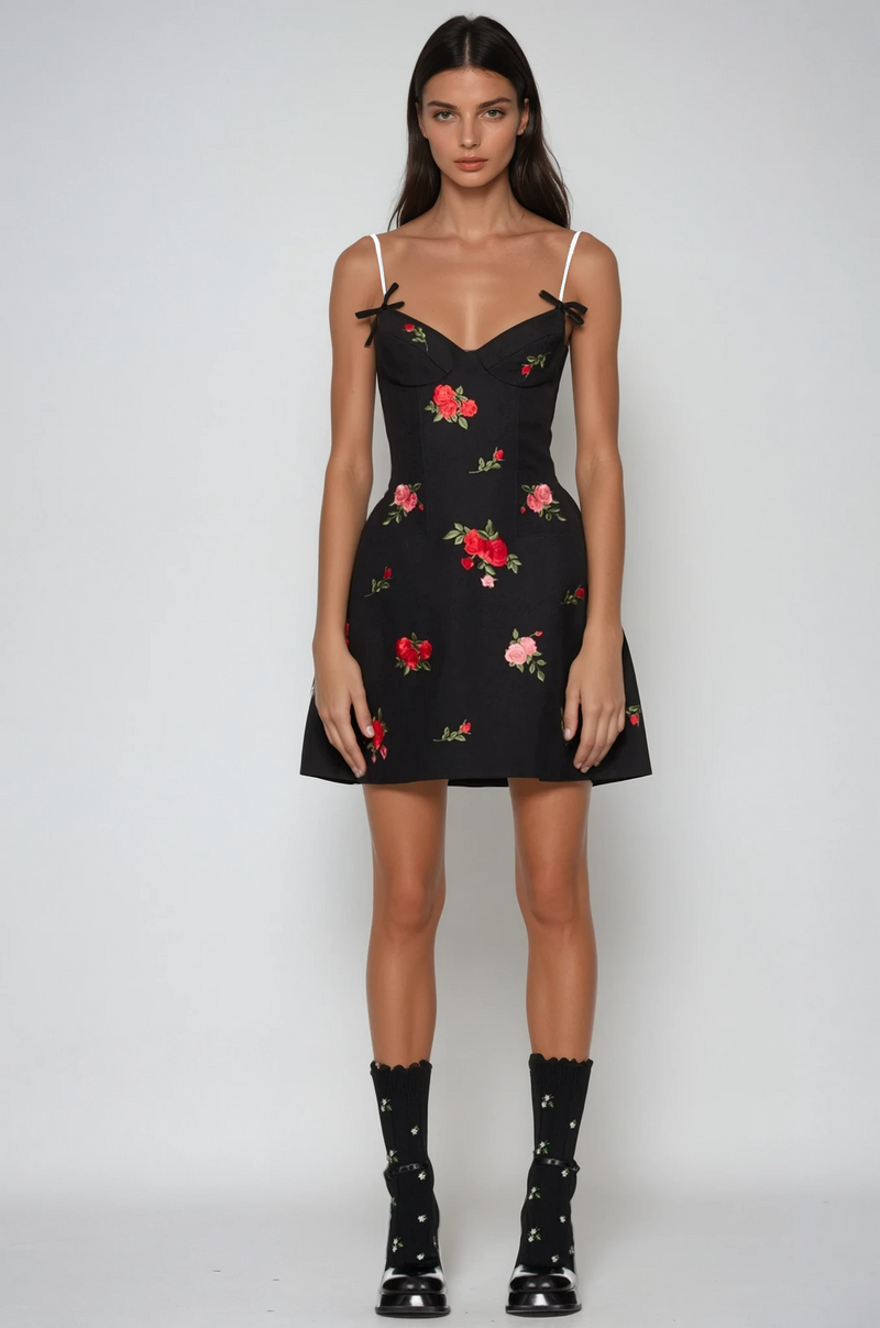 Ziri Spaghetti Mini Dress