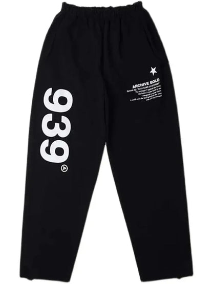 Hip Hop Trousers: High Waist Sweatpants