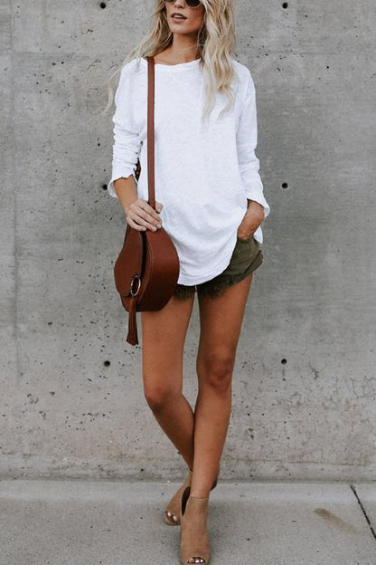 Moxidress Long Sleeves Cozy T-shirt