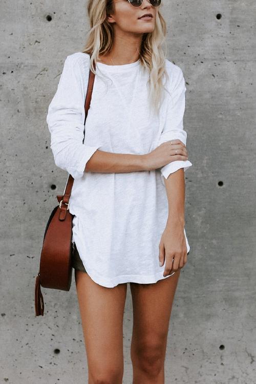 Moxidress Long Sleeves Cozy T-shirt