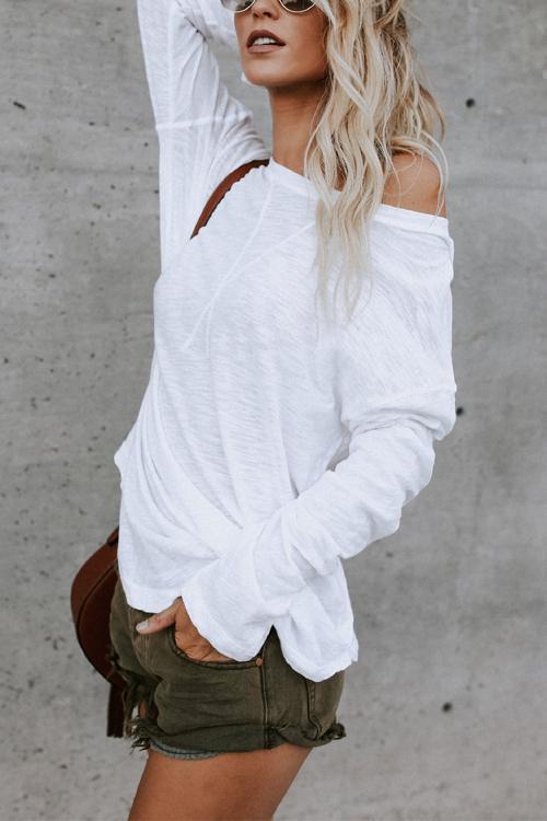 Moxidress Long Sleeves Cozy T-shirt