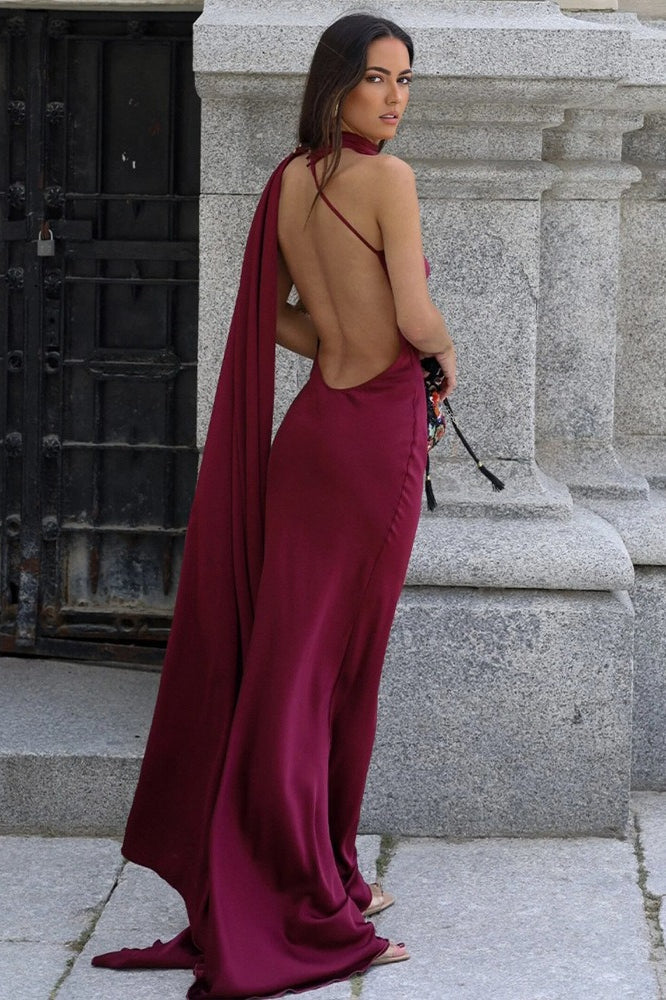 Simple Tie Strap Maxi Dress