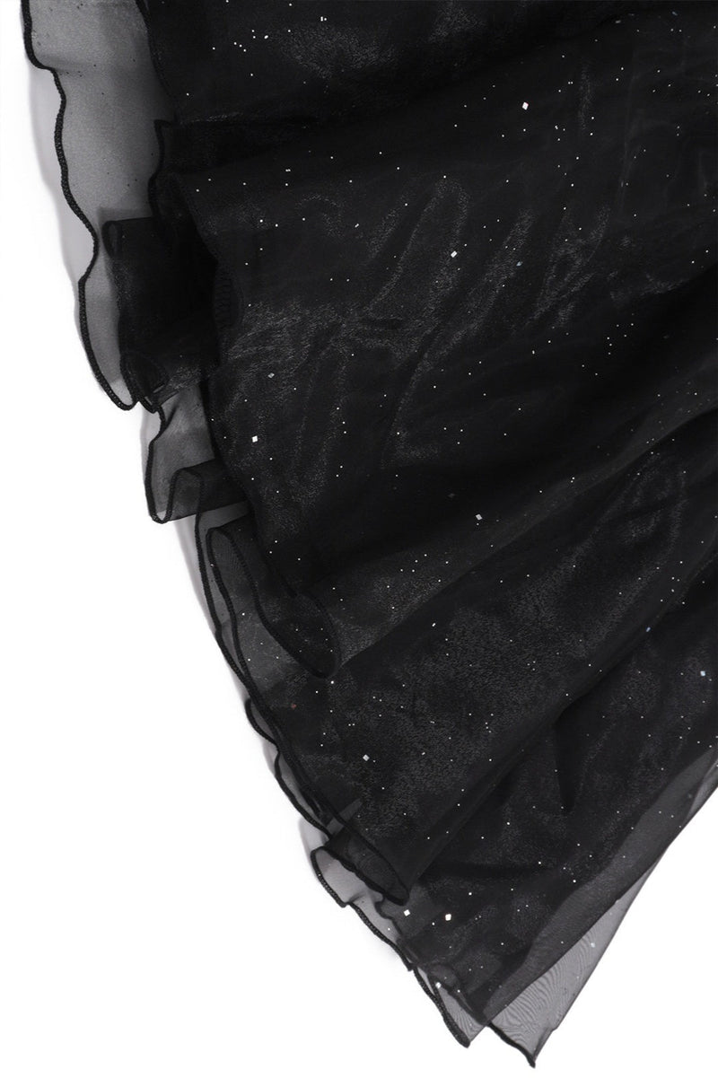Strapless Corset Black Birthday Mini Dress