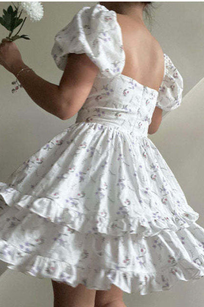 Ruched Waist Mini Dress