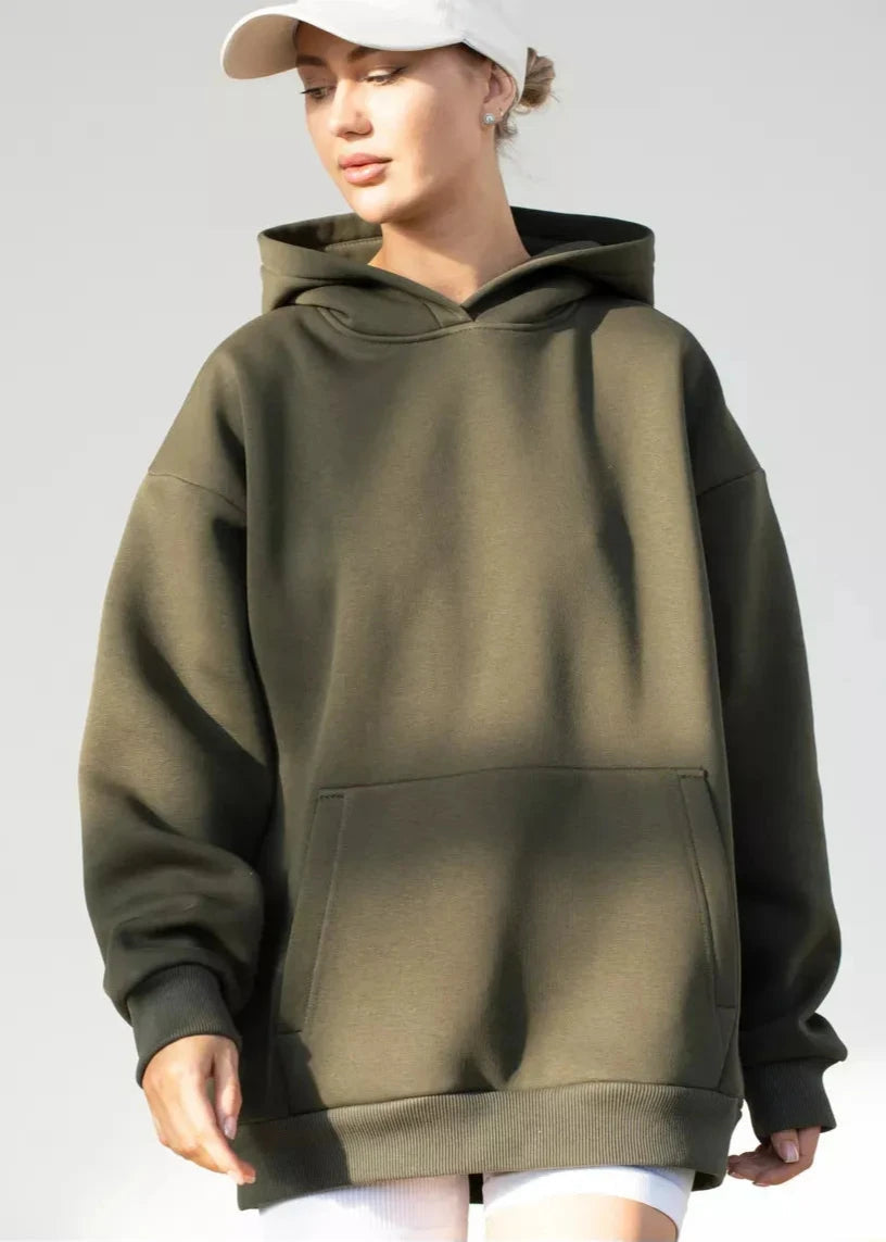 Cozy Long-sleeved Hooded Sweatshirt