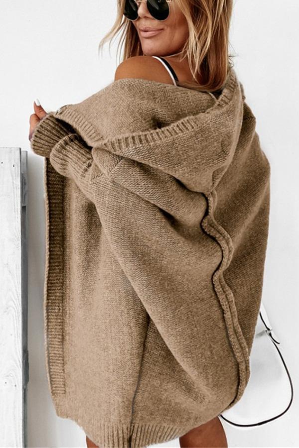 Fall for Nyc Hooded Cardigan
