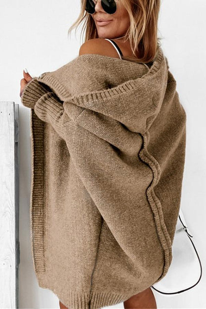 Fall for Nyc Hooded Cardigan