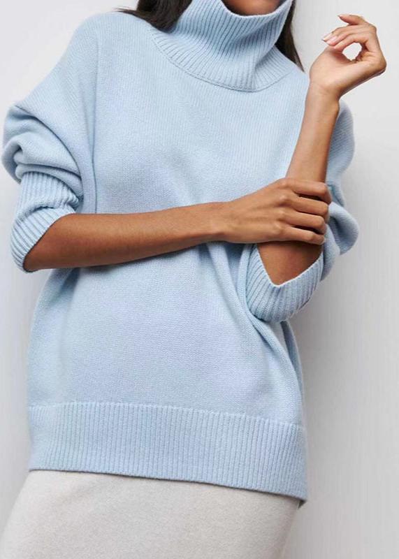 Cozy Turtleneck Pullover - Color Sweater