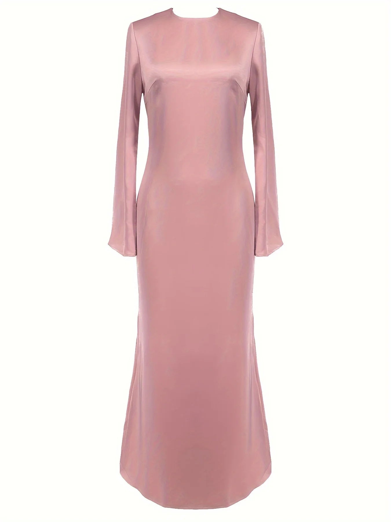 High Waist Maxi Dress for Long Sleeve Patchwork Slim Party Dress Autumn Female Long Dress