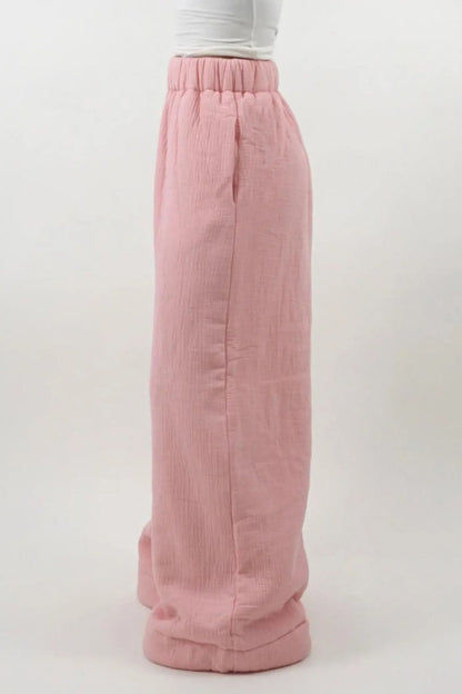 Warm Fleece Lined Knit Pants