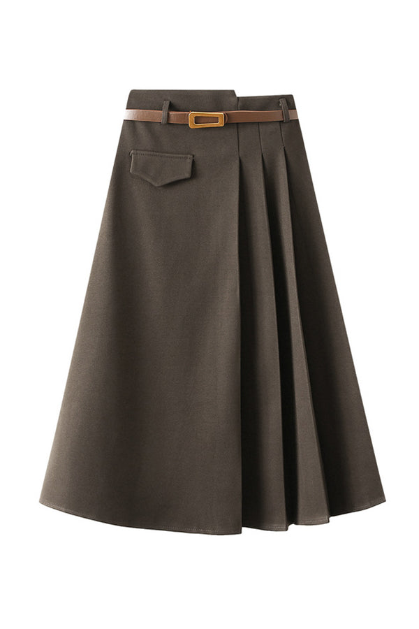 High-waisted Slimming Crotch-covering Ins Super Hot Pleated Skirt