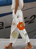 Women's Loose Casual Floral Pants