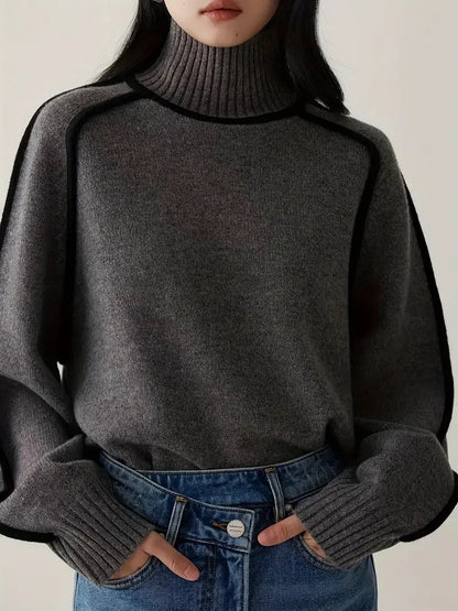 Half Turtleneck Knitted Sweater