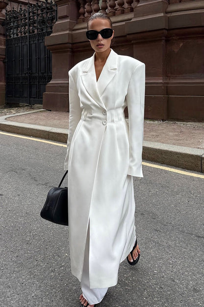 Longline Belted Trench Overcoat