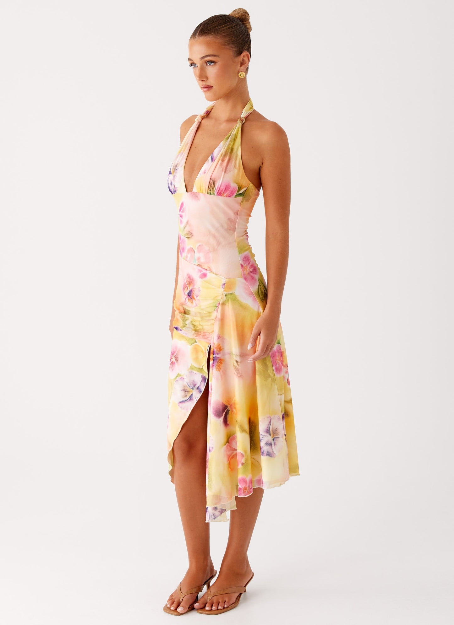 Solaramist™ Midi Dress — Unleash Your Radiance and Own Every Room