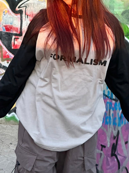 Spliced Street Loose Sweatshirts