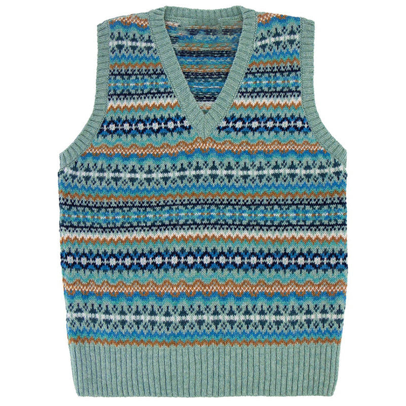 Vintage Geometric Southwest Vest Sweater artswardrobe