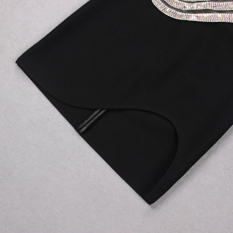 Wave One-shoulder Mini Dress