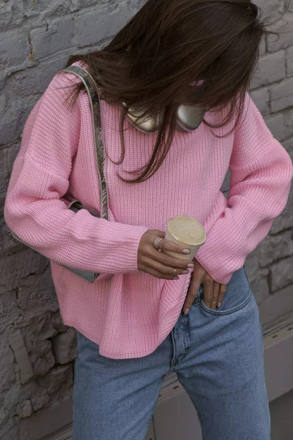 Crew Neck Loose Sweater