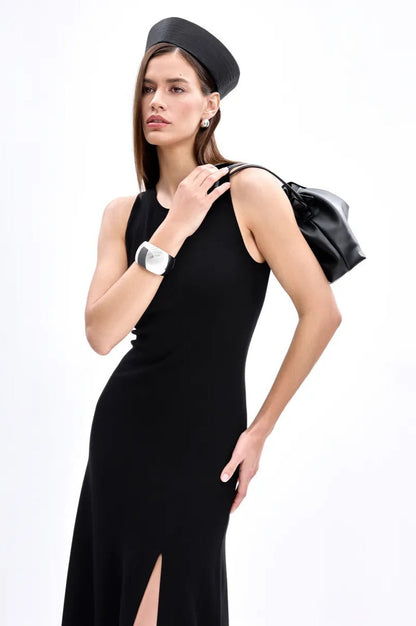 Knit Sleeveless Sweater Dress