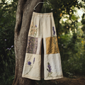 Women's Lavender Floral Linen Comfort Lounge Pants elevenforest