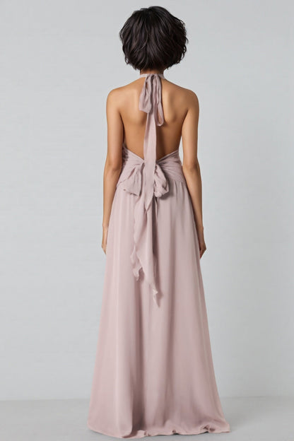 Yulia Purple 3d Flower Ruffled Maxi Dress