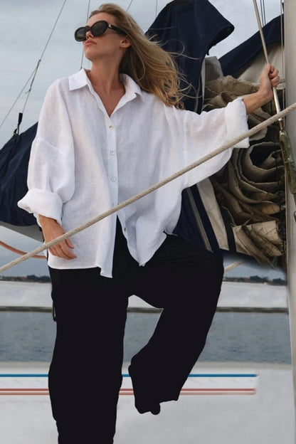 Loose Fit Color Blouse