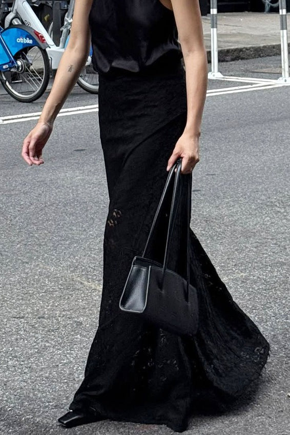 Lace A-line Long Skirt
