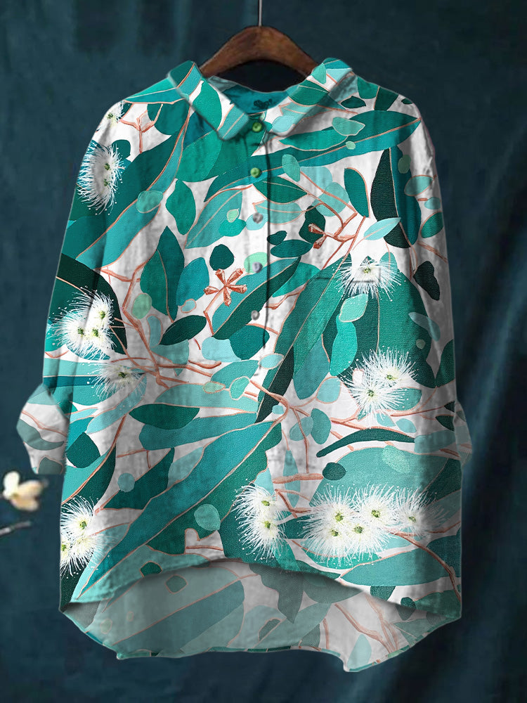 Women's Leaf Print Shirt
