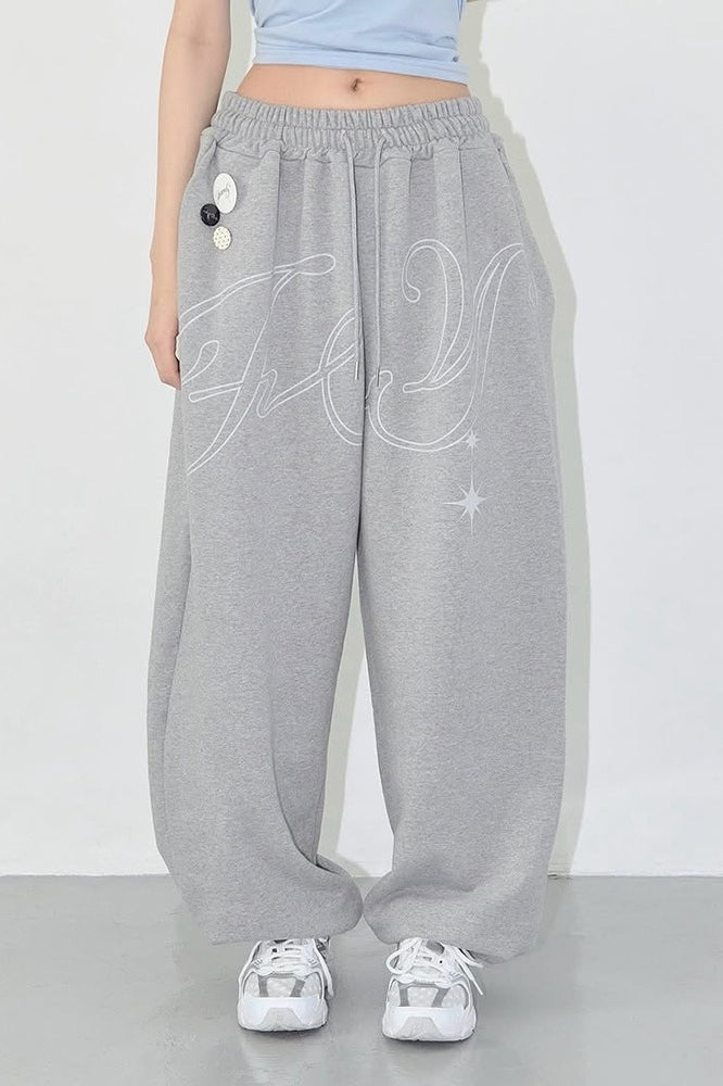 Hip-hop Letter Wing Pants