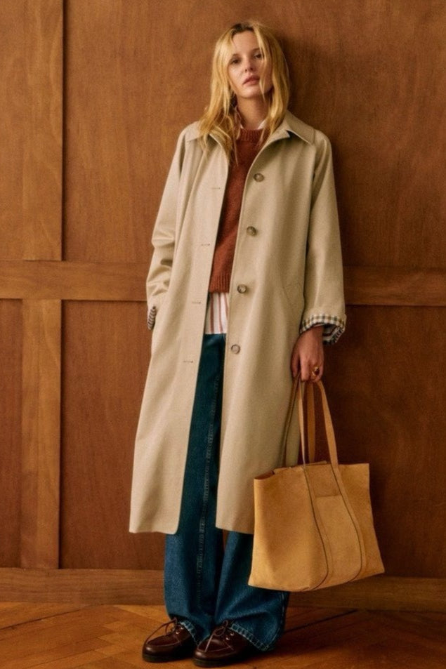 French Classic Long Overcoat