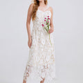 Women's Embroidered Floral Lace Dress elevenforest