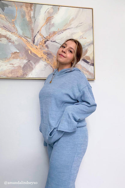 Two-piece Color Hooded Sweater