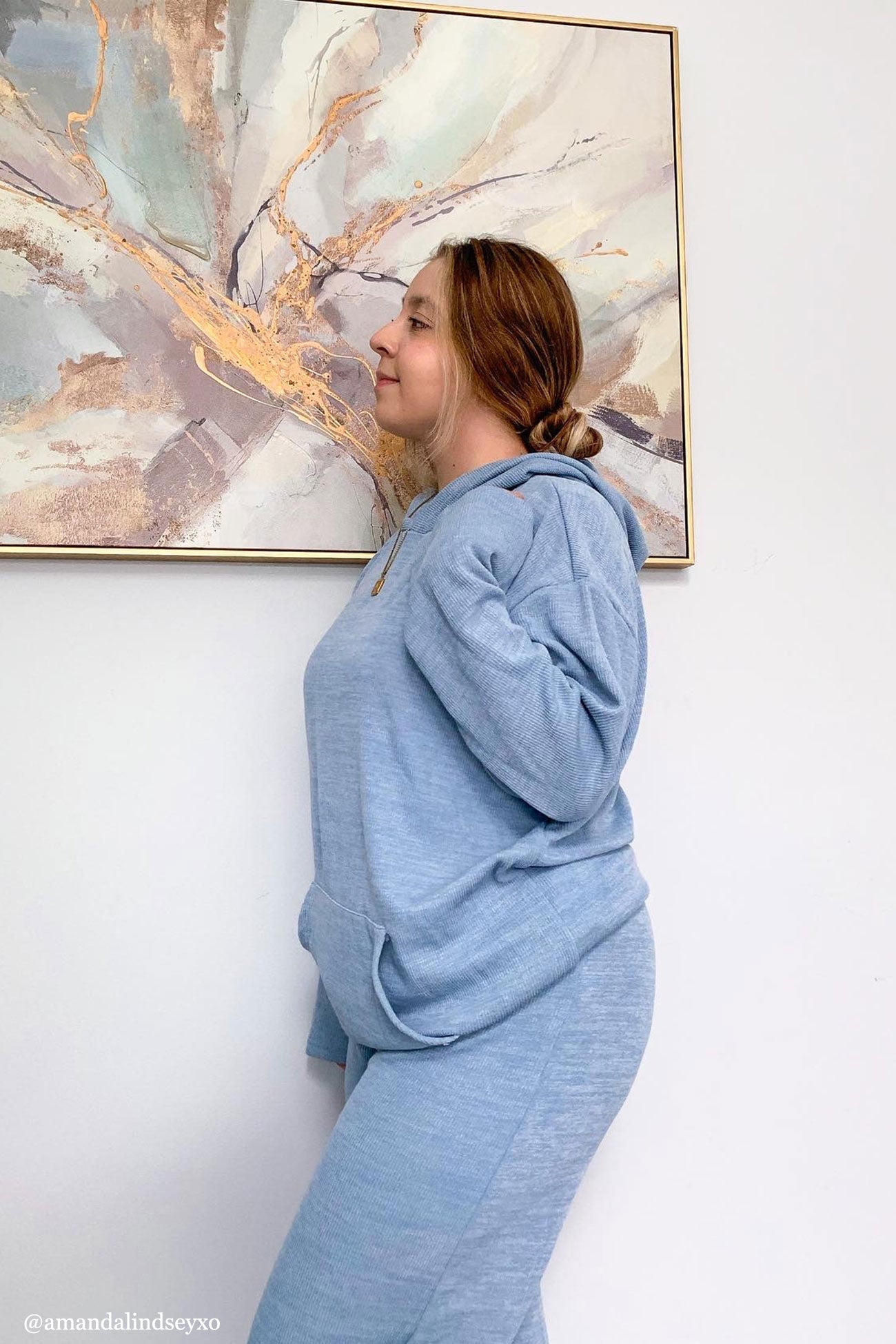 Two-piece Color Hooded Sweater