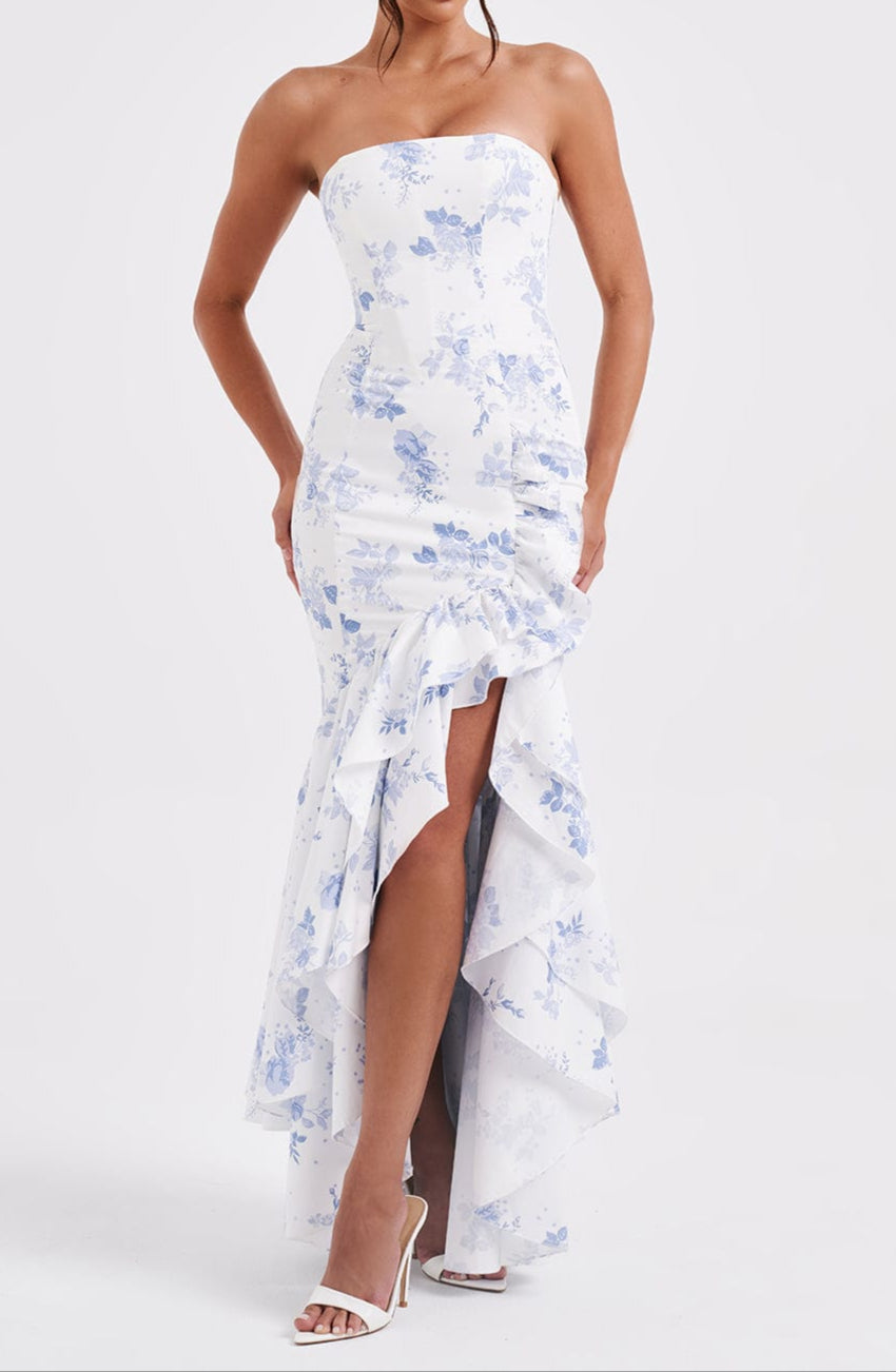 Alba Maxi Dress - Blue Print