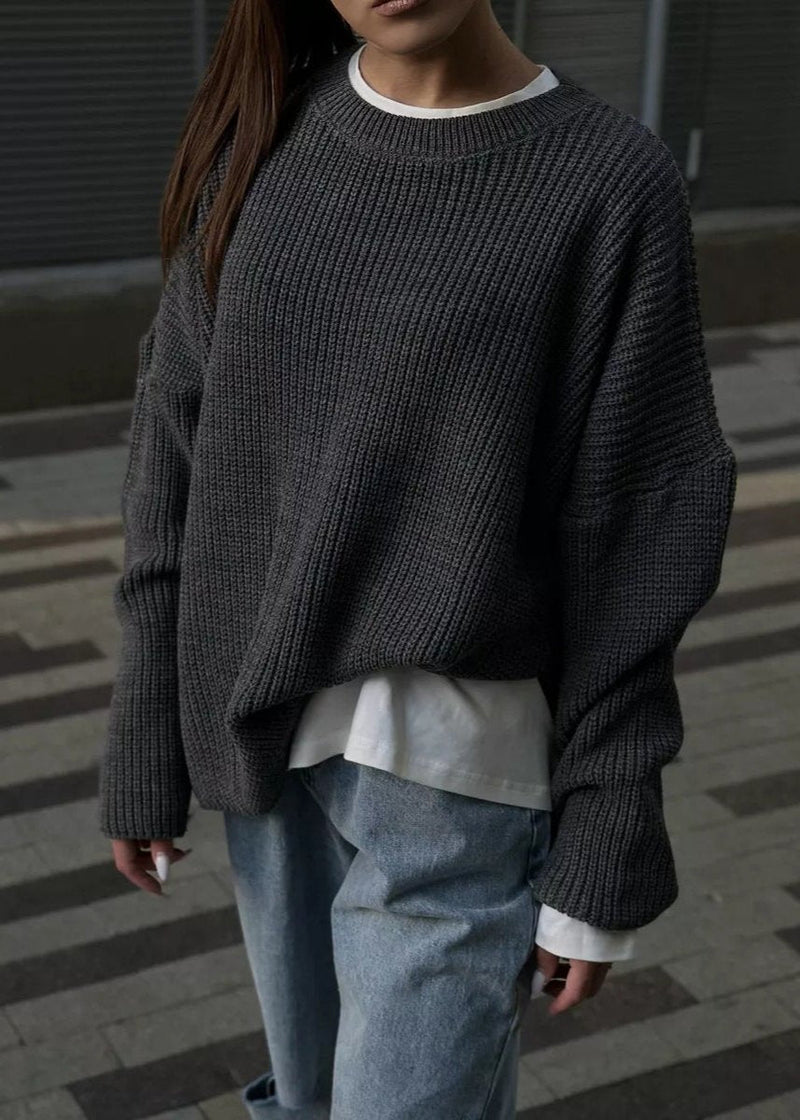 Effortlessly - Round Neck Loose Sweater