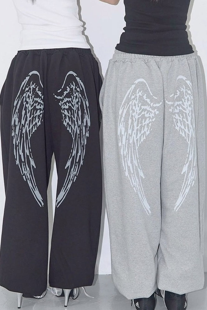 Hip-hop Letter Wing Pants