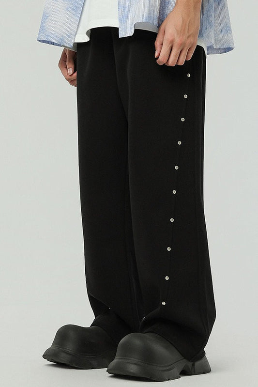 Rivet Drawstring Sweat Pants