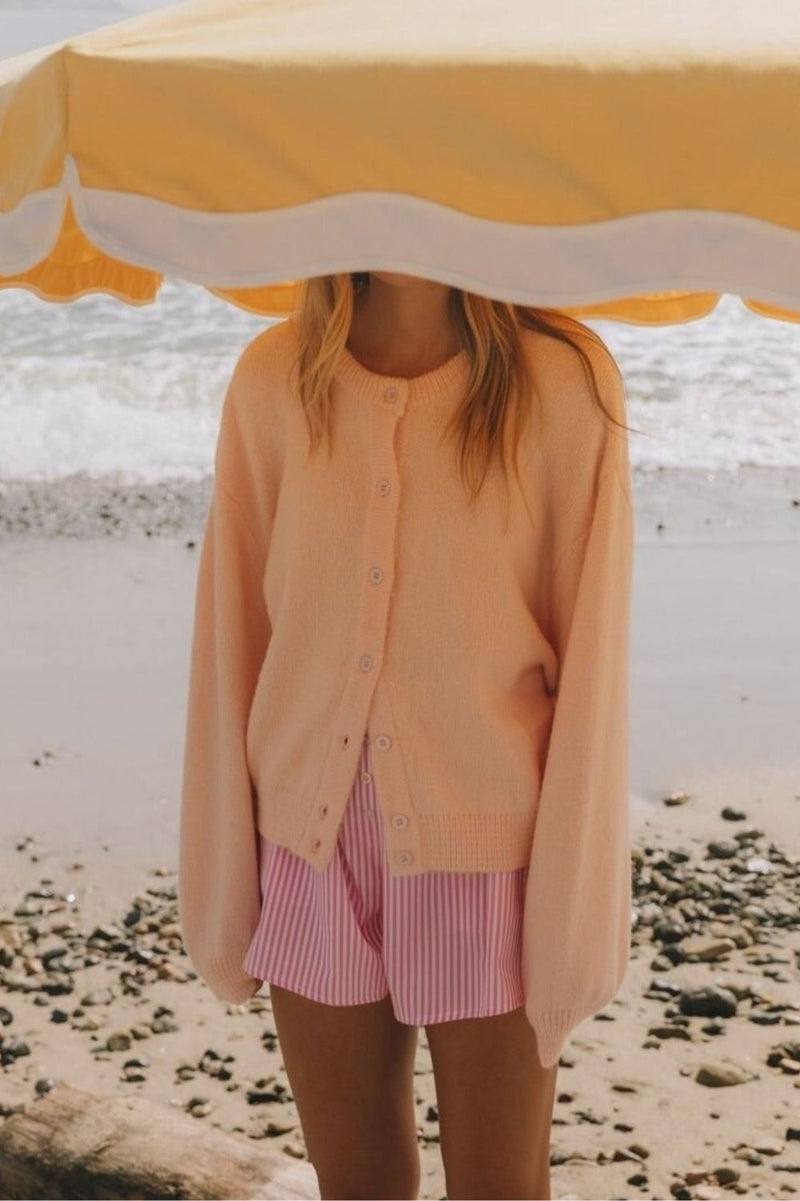 Buttoned Long Sleeve Knit Cardigan