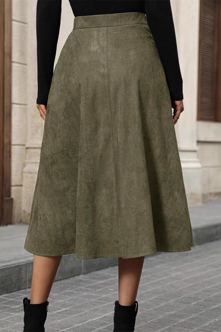 Textured Midi Skirt